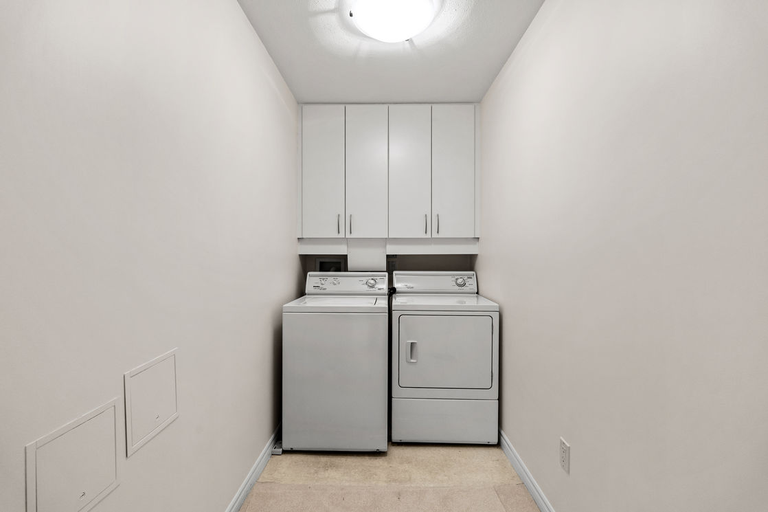 spacious Laundry & Storage